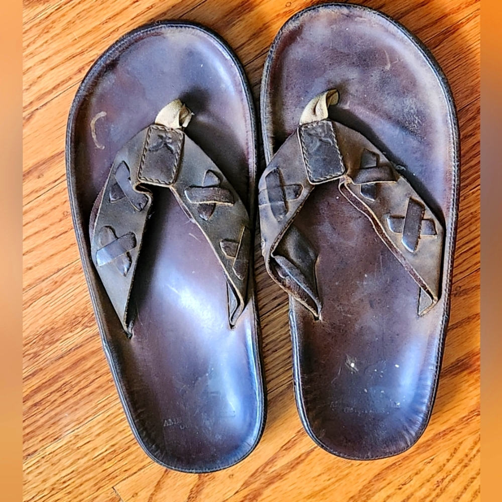 American Eagle Leather sandals size 11.5